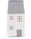 Childhome Toy Box House, Grey Off White - 32x32x73 cm Toy Storage Boxes
