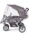 Childhome Triplet Stroller, Anthracite - for 3 Children from 6 months up to 15 kg! Pushchairs