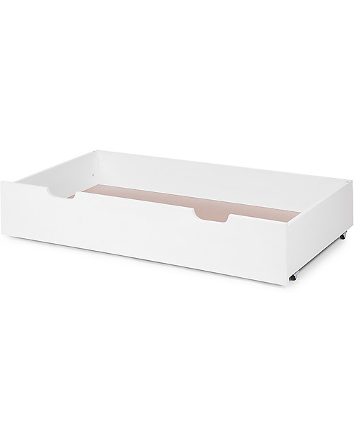 Childhome Trundle for Beech Wood Cot 60 x 120 cm, White Cots and Cotbeds