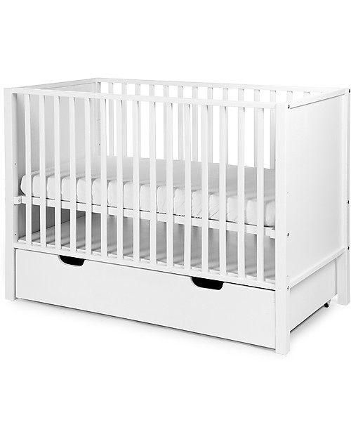 Childhome Trundle for Beech Wood Cot 60 x 120 cm, White Cots and Cotbeds
