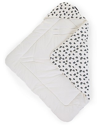 Childhome Universal Winter Baby Wrapper Leopard - 75x75 cm - Perfect for Bouncer Warm Sleeping Bags