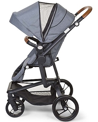 Childhome Urbanista 2 In 1 Stroller - Canvas Grey Pram Systems