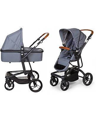 Childhome Urbanista 2 In 1 Stroller - Canvas Grey Trio and Duo Strollers