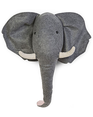 Childhome Wall Deco, Elephant Head - 53 x 34 x 48 cm Room Decorations