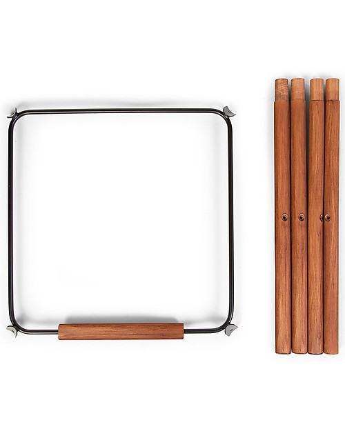 Childhome xtra Long Legs for Evolu 2 and ONE.80° Evolutive Chair - Nut/Black Accessories for High Chairs