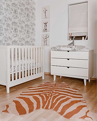 Childhome Zebra Oil Painting with Golden Details - 30x40 cm Room Decorations