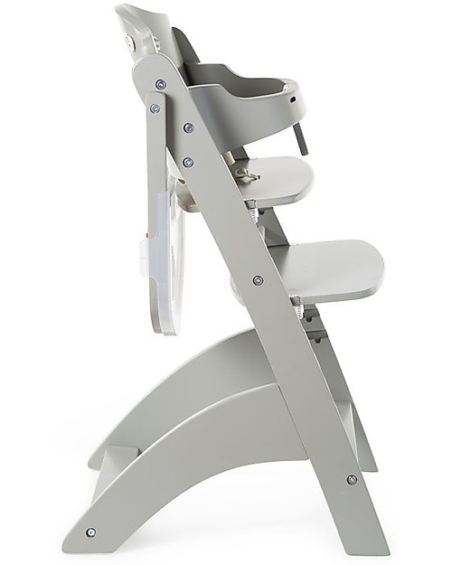 Childwood Evolutive Wooden High Chair Lambda 3, Stone Grey - It becomes