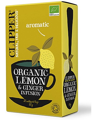 Clipper Organic Lemon and & Ginger Tea - 20 teabags Infusions