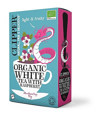 Clipper Organic White Tea with Raspberry - 26 teabags Infusions