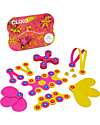 Clixo Crew Pack - 30 Pieces - Pink Yellow - STEAM Magnetic Toy - 4+ Years Magnetic Games
