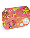 Clixo Crew Pack - 30 Pieces - Pink Yellow - STEAM Magnetic Toy - 4+ Years Magnetic Games