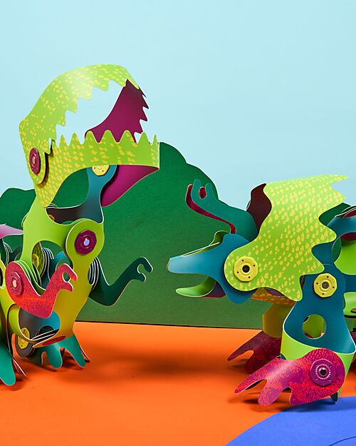 Clixo Dino Adventure Pack - 36 Pieces - STEAM Magnetic Game - 6+ Years Magnetic Games