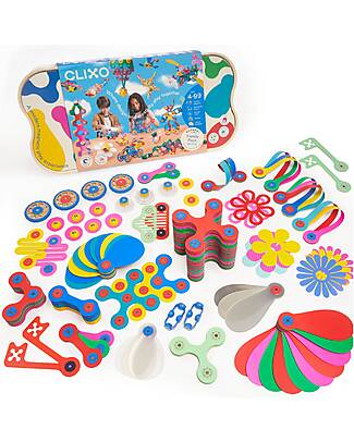 Clixo Family Pack - 150 Pieces - STEAM Magnetic Game - +4 Years Magnetic Games