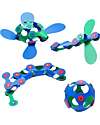 Clixo Itsy Pack - 18 Pieces - Green Blue - STEAM Magnetic Game - 4+ Years Magnetic Games