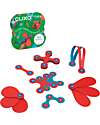 Clixo Itsy Pack - 18 Pieces - Turquoise Pink - STEAM Magnetic Toy - 4+ Years Magnetic Games