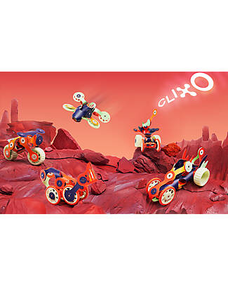Clixo Mars Rovers - 29 Pieces - Glow in the Dark - STEAM Magnetic Game - 6+ Years Magnetic Games