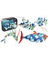 Clixo Ocean Creatures - 24 pieces - Glow in The Dark - STEAM Magnetic Game - 6+ Years Magnetic Games