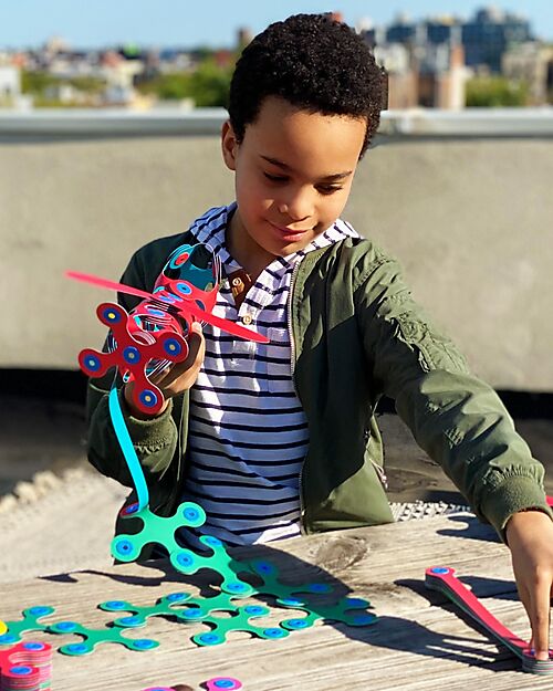 Clixo Rainbow Pack - 42 Pieces - STEAM Magnetic Game - 4+ Years Magnetic Games