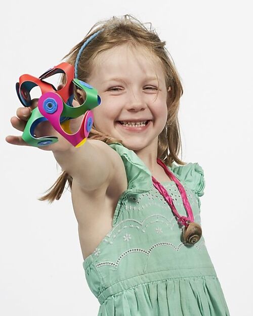 Clixo Tiny & Mighty - 9 Pieces - Multicolor Classic - STEAM Magnetic Game - 4+ Years Magnetic Games