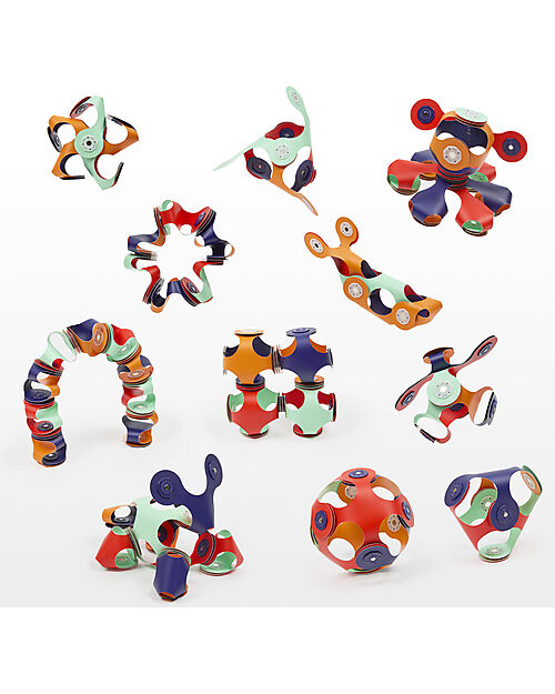 Clixo Tiny & Mighty - 9 Pieces - Space - STEAM Magnetic Game - 4+ Years Magnetic Games