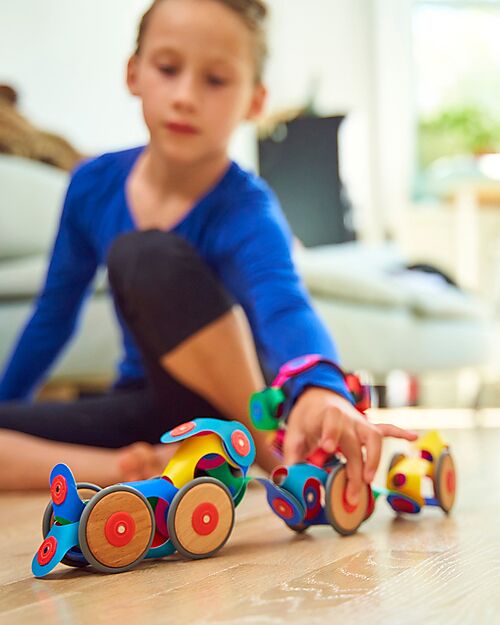 Clixo Wheel Creator Pack - 72 Pieces - STEAM Magnetic Game - 6+ Years Magnetic Games