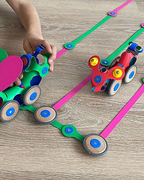 Clixo Wheel Creator Pack - 72 Pieces - STEAM Magnetic Game - 6+ Years Magnetic Games