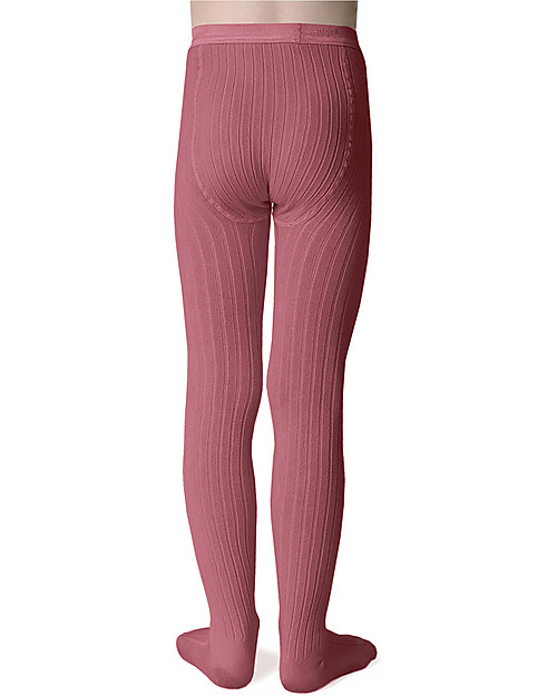 Collégien Ribbed Tights, Dark Green - Extra-soft Egyptian cotton! Tights