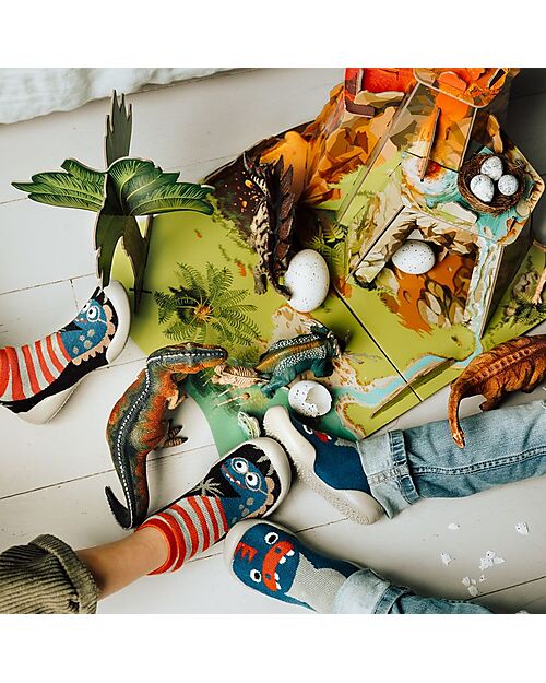 Collégien Slippers with Ergonomic Sole and Recycled Plastic- Vélociraptor Slippers