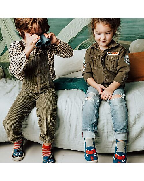 Collégien Slippers with Ergonomic Sole and Recycled Plastic- Vélociraptor Slippers