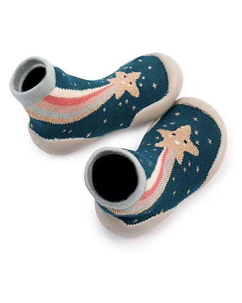 Collégien Slippers with Ergonomic Sole - Etoile Filante - Quality Cotton to Last a Long Time! Slippers