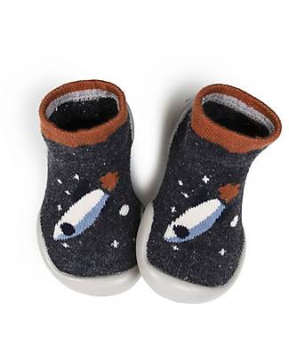 Collégien Slippers with Ergonomic Sole - Fusée - Quality Cotton to Last a Long Time! Antislip Socks
