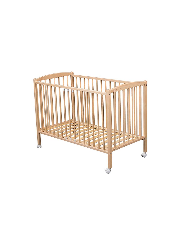 Combelle Arthur Solid Beech Wood Cot With Wheels 60 X 120 Cm