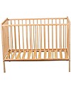 Combelle Rémi, Solid Beech Wood Cot, 60 x 120 cm - Natural Cots and Cotbeds