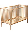 Combelle Rémi, Solid Beech Wood Cot, 60 x 120 cm - Natural Cots and Cotbeds