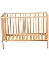 Combelle Rémi, Solid Beech Wood Cot, 60 x 120 cm - Natural Cots and Cotbeds