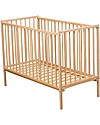Combelle Rémi, Solid Beech Wood Cot, 60 x 120 cm - Natural Cots and Cotbeds
