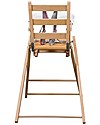 Combelle Sarah, Solid Beechwood Ultra-Foldable High Chair, Natural - 57 x 73 x 14 cm High Chairs