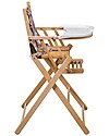Combelle Sarah, Solid Beechwood Ultra-Foldable High Chair, Natural - 57 x 73 x 14 cm High Chairs