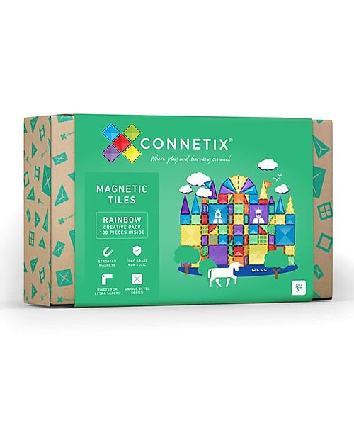 Do the Connetix Pastel & Rainbow Tiles go well together? - Milk Tooth