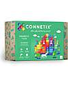 Connetix 102 Pieces - Creative Pack - Rainbow -100% Non-toxic ABS Plastic - STEM Learning! Magnetic Games