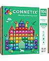 Connetix 104 Pieces - Creative Pack - Bright - 100% Non-toxic ABS Plastic - STEM Learning! Magnetic Games