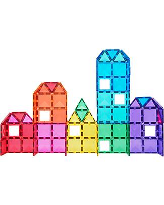 Connetix 104 Pieces - Creative Pack - Bright - 100% Non-toxic ABS Plastic - STEM Learning! Magnetic Games