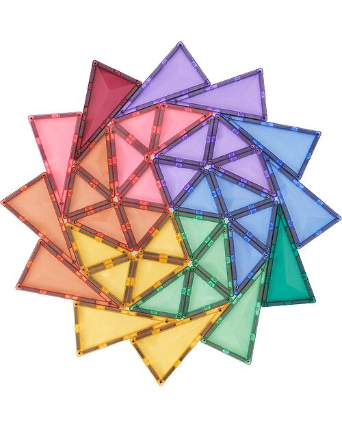 Connetix 104 Pieces - Creative Pack - Pastel - 100% Non-toxic ABS Plastic - STEM Learning! Magnetic Games