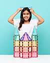 Connetix 104 Pieces - Creative Pack - Pastel - 100% Non-toxic ABS Plastic - STEM Learning! Magnetic Games