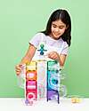 Connetix 114 Pieces - Ball Run Pack - Bright - 100% Non-toxic ABS Plastic - STEM Learning! Magnetic Games
