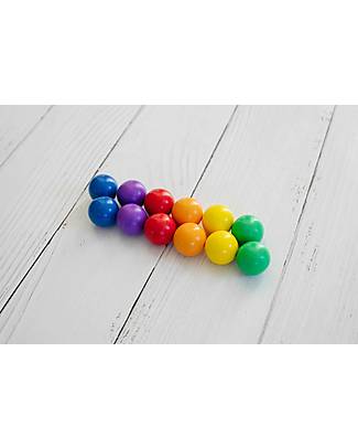 Connetix 12 Piece Ball Pack - Rainbow - 100% Non-Toxic ABS Plastic - STEM Learning! Montessori Toys
