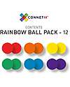 Connetix 12 Pieces - Ball Pack - Rainbow - 100% Non-Toxic ABS Plastic - STEM Learning! Magnetic Games