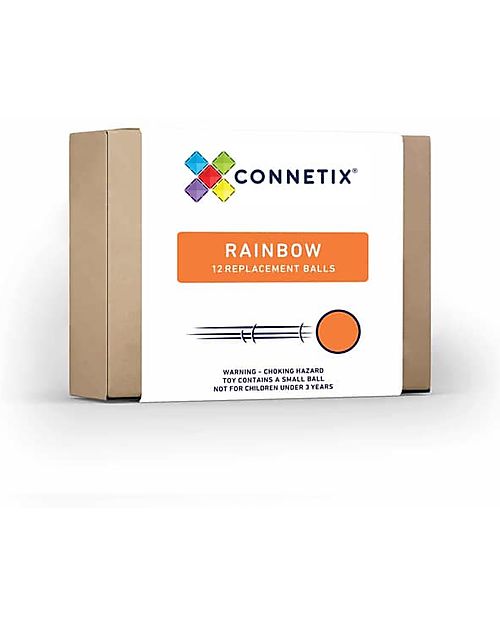 Connetix 66 Pieces - Ball Run Expansion - Rainbow - 100% Non-Toxic