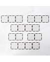 Connetix 12 Pieces - Rectangle - Clear - 100% Non Toxic ABS Plastic - STEM Learning! Magnetic Games