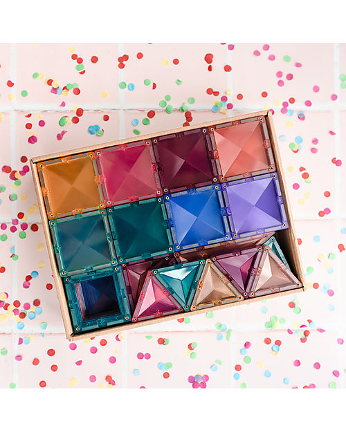 Connetix 120 Pieces - Pastel Creative Pack - Pastel -100% Non-toxic ABS Plastic - STEM Learning! Magnetic Games